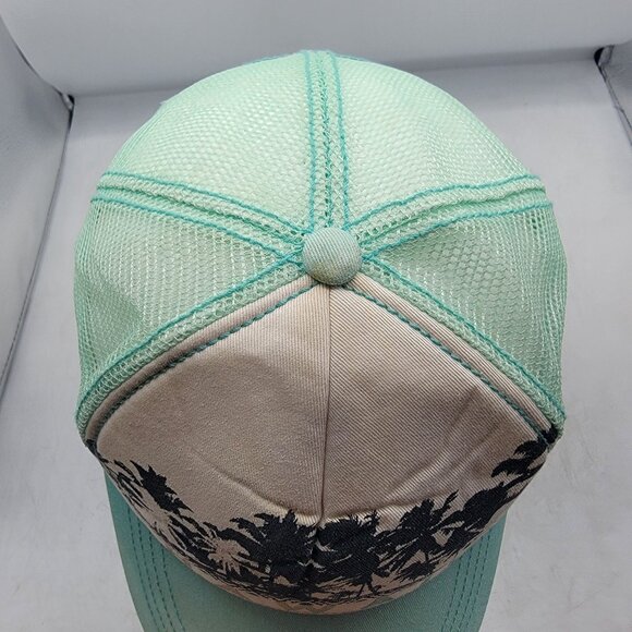 Billabong Hawaii Palm Trees Trucker Hat Cap Adjustable Casual Outdoors Summer - Picture 6 of 9